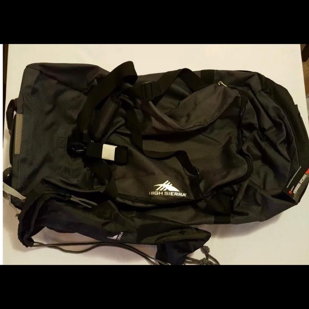 High Sierra Black Duffel Gym Travel Bag